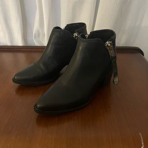 black ankle boots